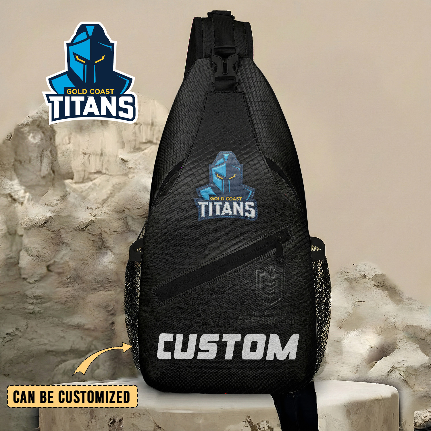 Auspiritmerch Gold Coast Titans Personalized Sling Bags Gift For Fans