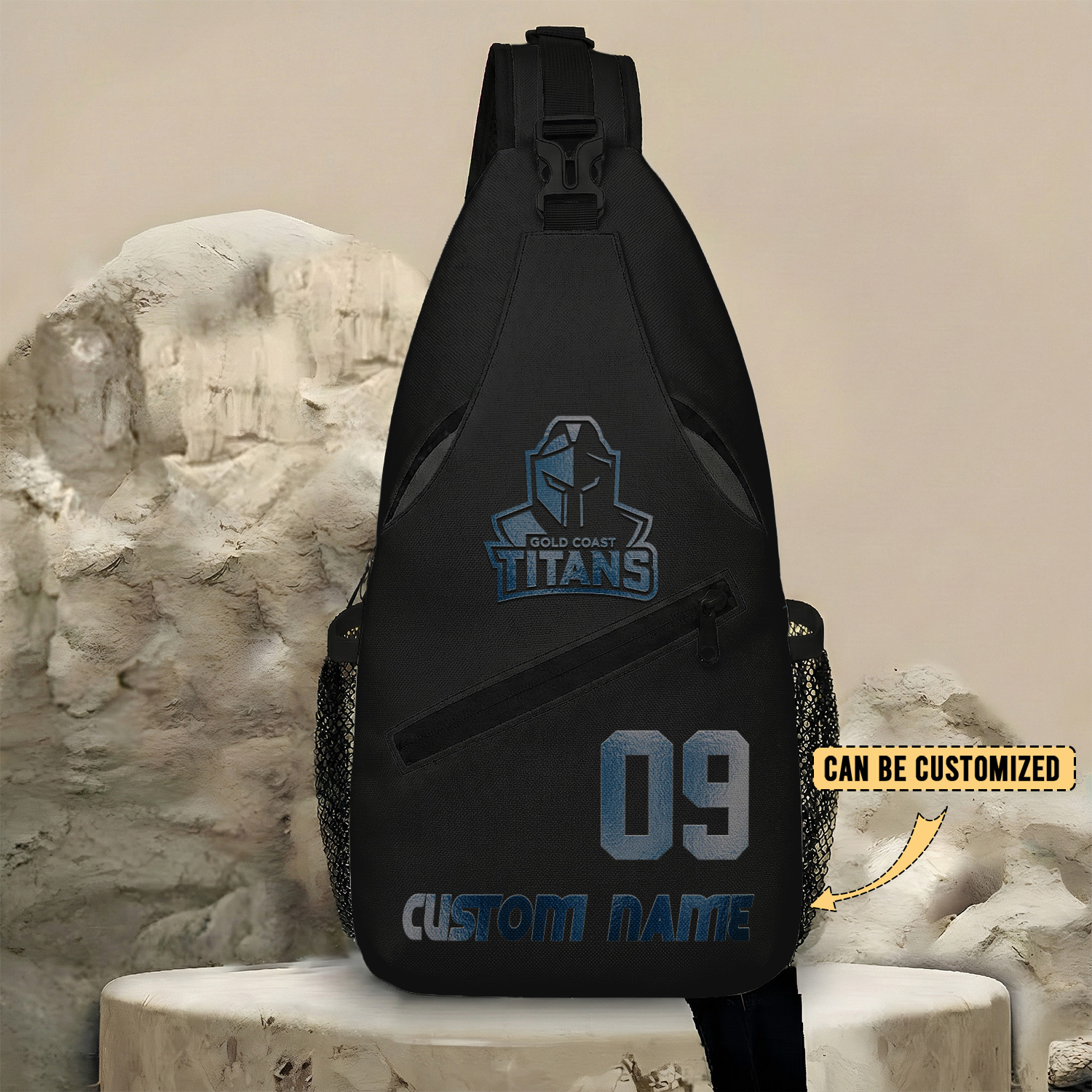 Auspiritmerch Gold Coast Titans Personalized Sling Bags Gift For Fans