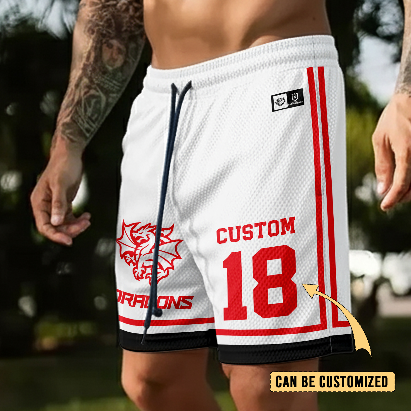 Auspiritmerch St. George Illawarra Dragons Personalized Short Pants Gift For Fans
