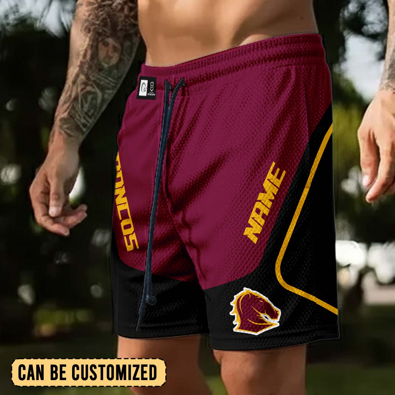 Auspiritmerch Brisbane Broncos Personalized Short Pants Gift For Fans