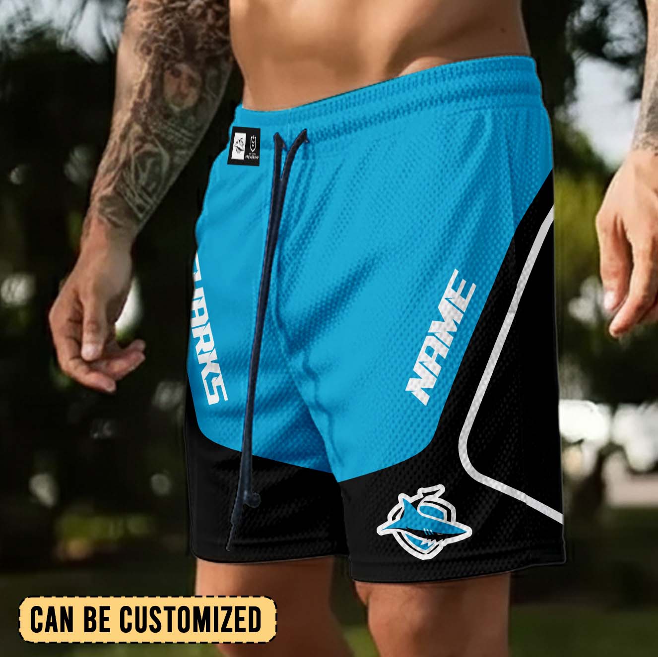 Auspiritmerch Cronulla-Sutherland Sharks Personalized Short Pants Gift For Fans