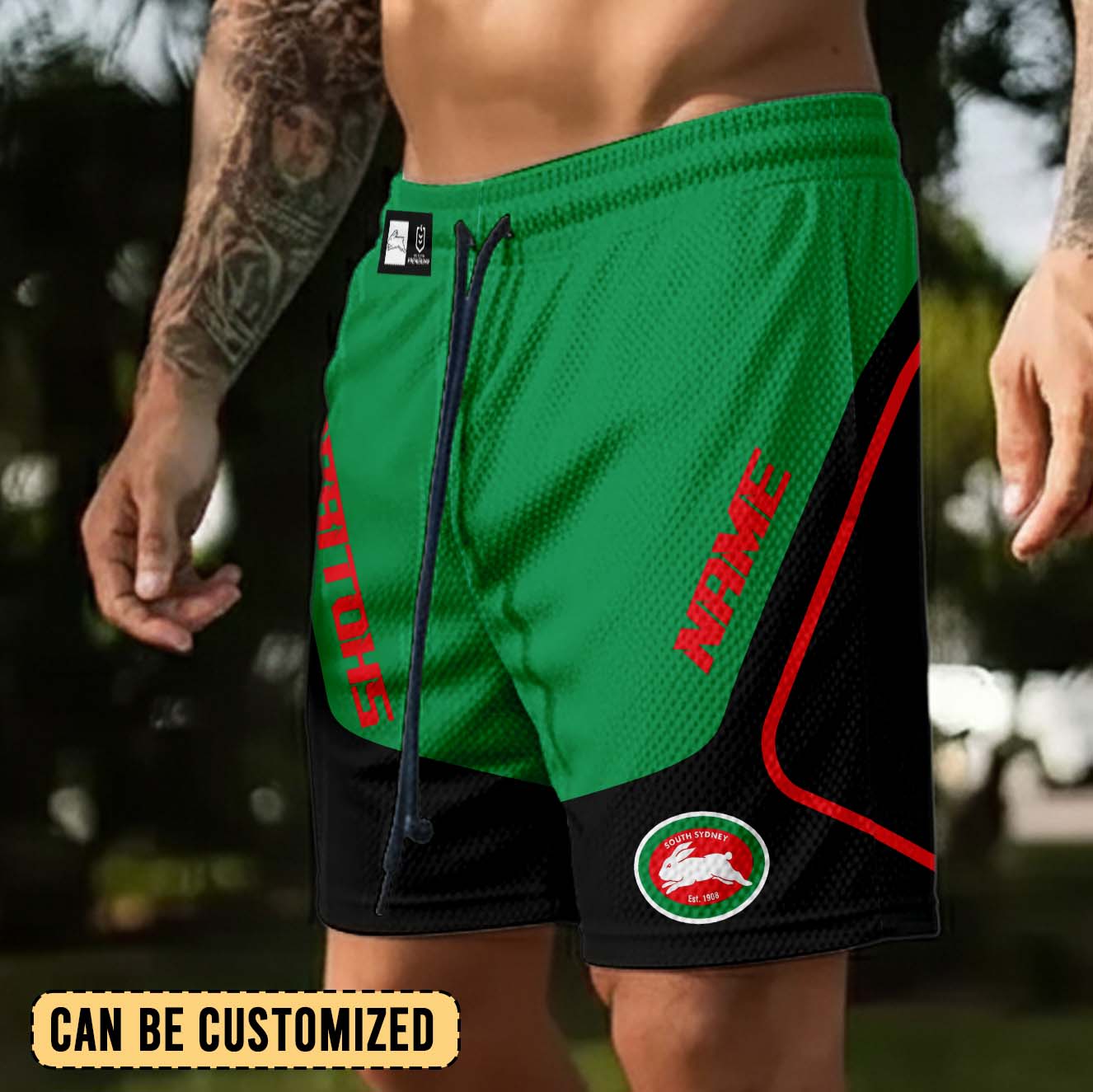 Auspiritmerch South Sydney Rabbitohs Personalized Short Pants Gift For Fans