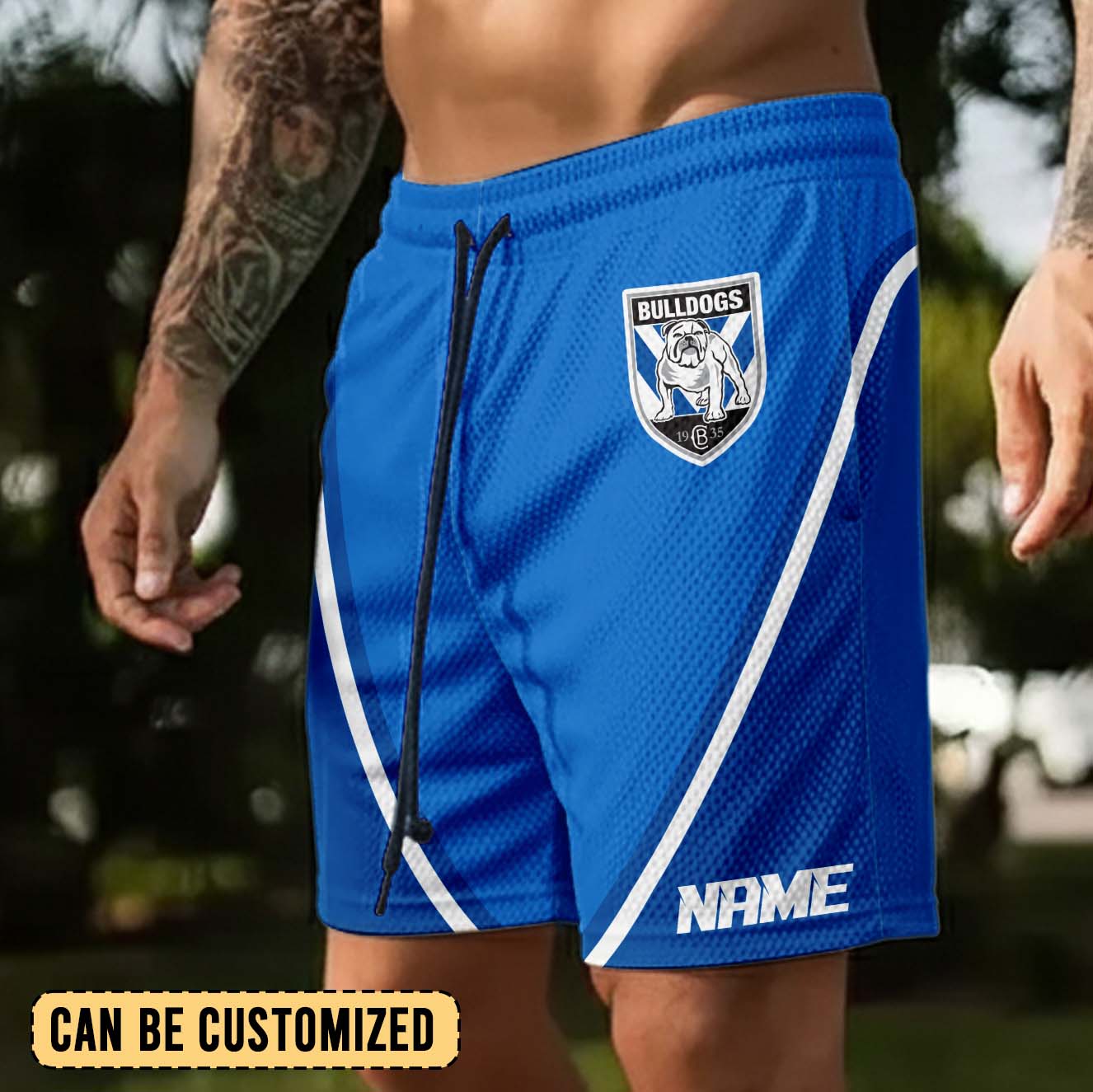 Auspiritmerch Canterbury-Bankstown Bulldogs Personalized Short Pants Gift For Fans