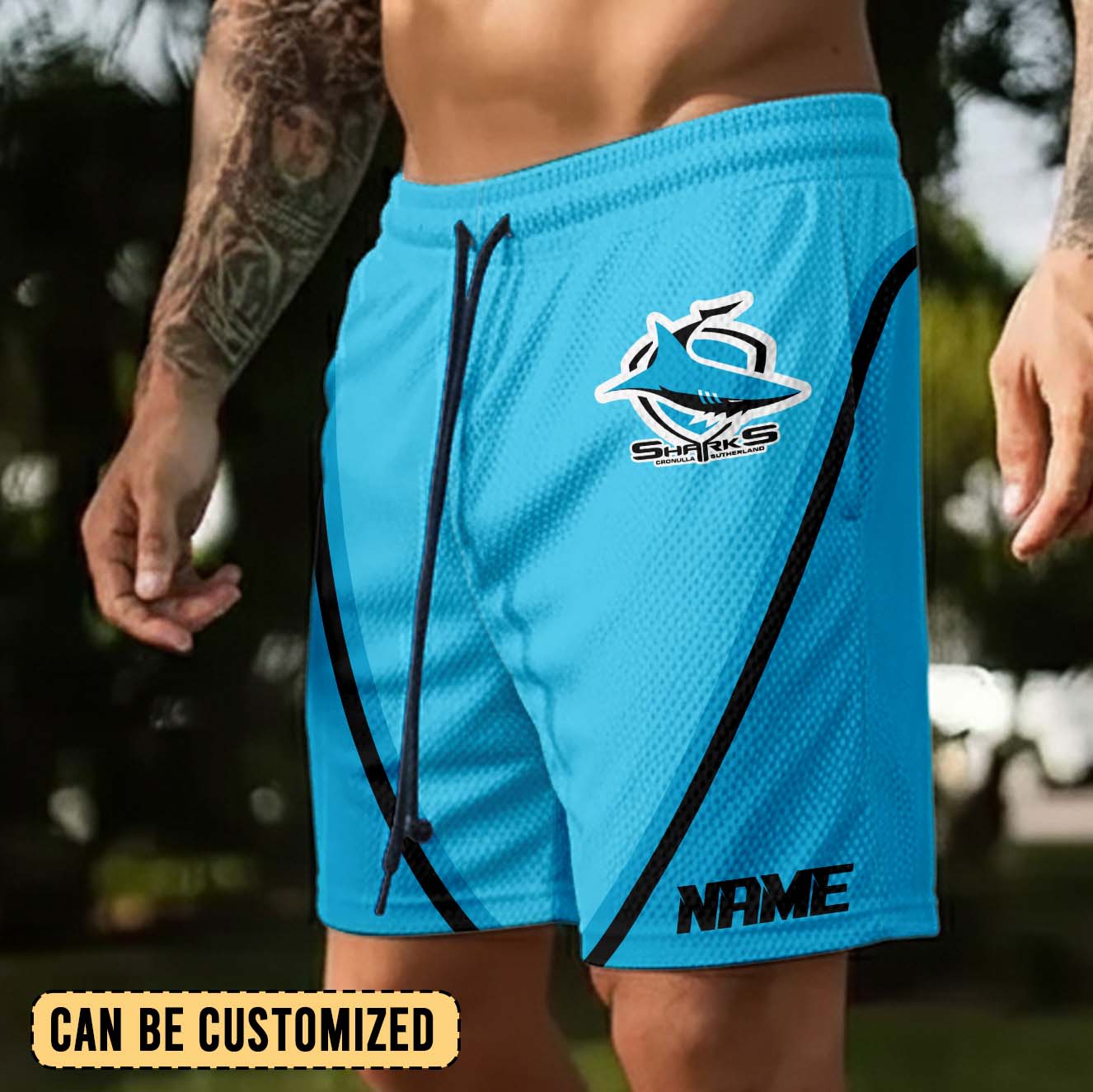Auspiritmerch Cronulla-Sutherland Sharks Personalized Short Pants Gift For Fans