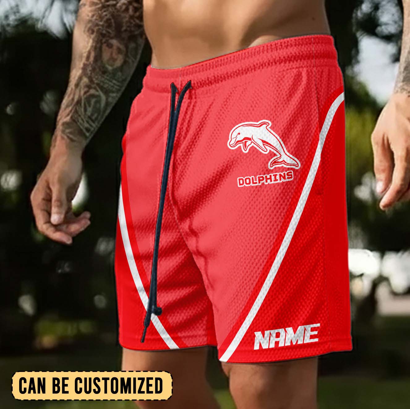 Auspiritmerch Dolphins Personalized Short Pants Gift For Fans