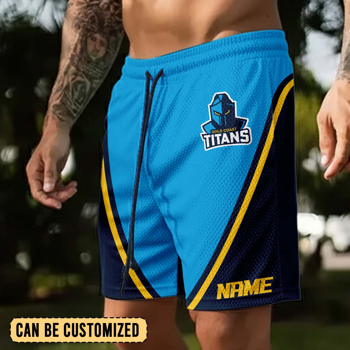 Auspiritmerch Gold Coast Titans Personalized Short Pants Gift For Fans