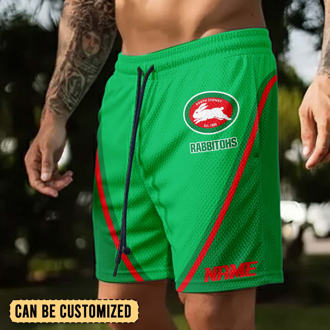 Auspiritmerch South Sydney Rabbitohs Personalized Short Pants Gift For Fans