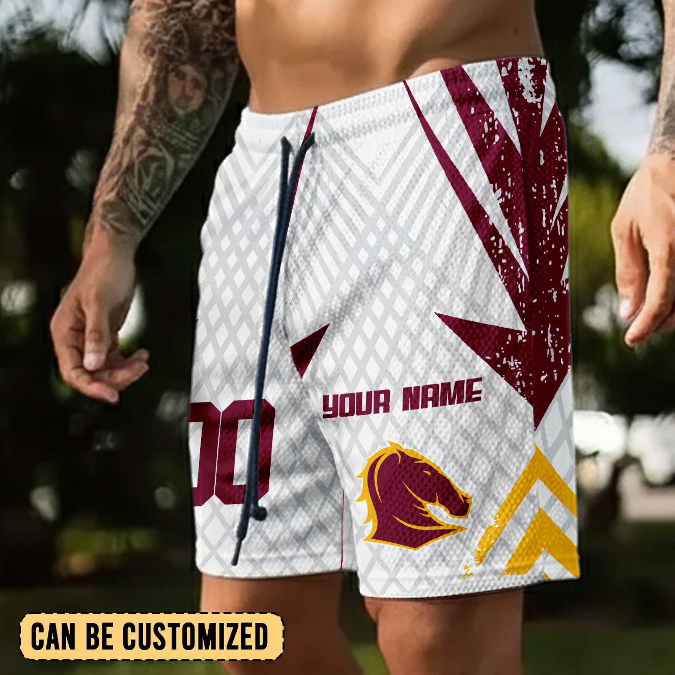 Auspiritmerch Brisbane Broncos Personalized Short Pants Gift For Fans