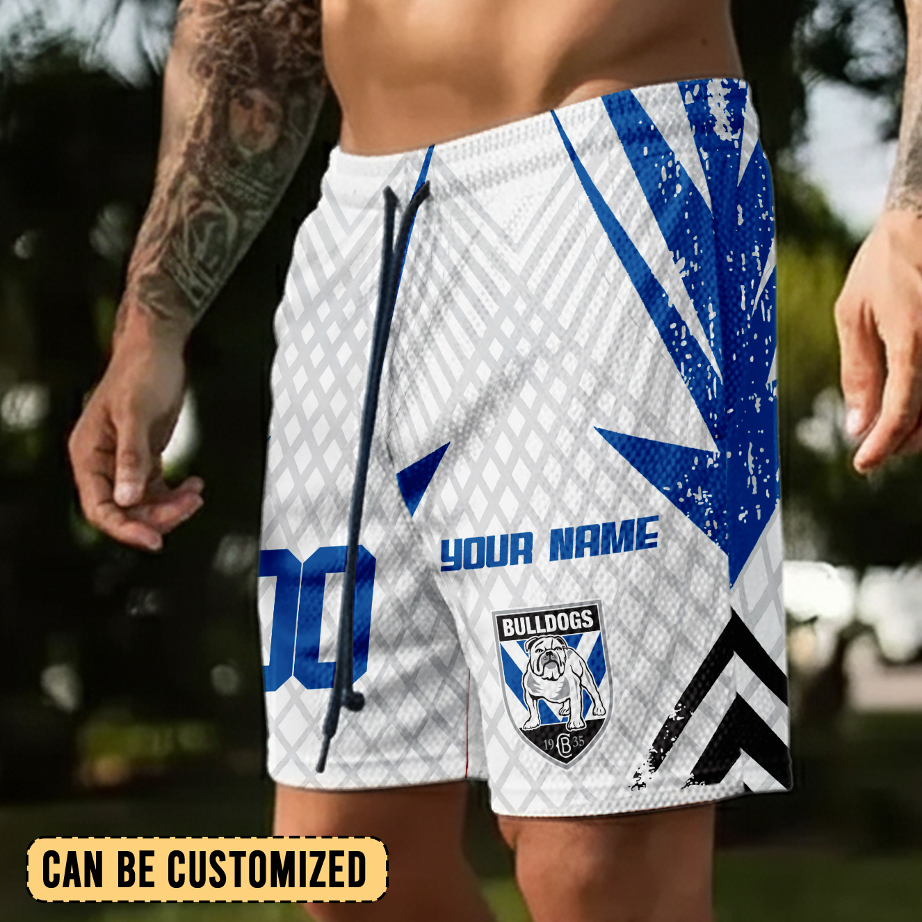 Auspiritmerch Canterbury-Bankstown Bulldogs Personalized Short Pants Gift For Fans