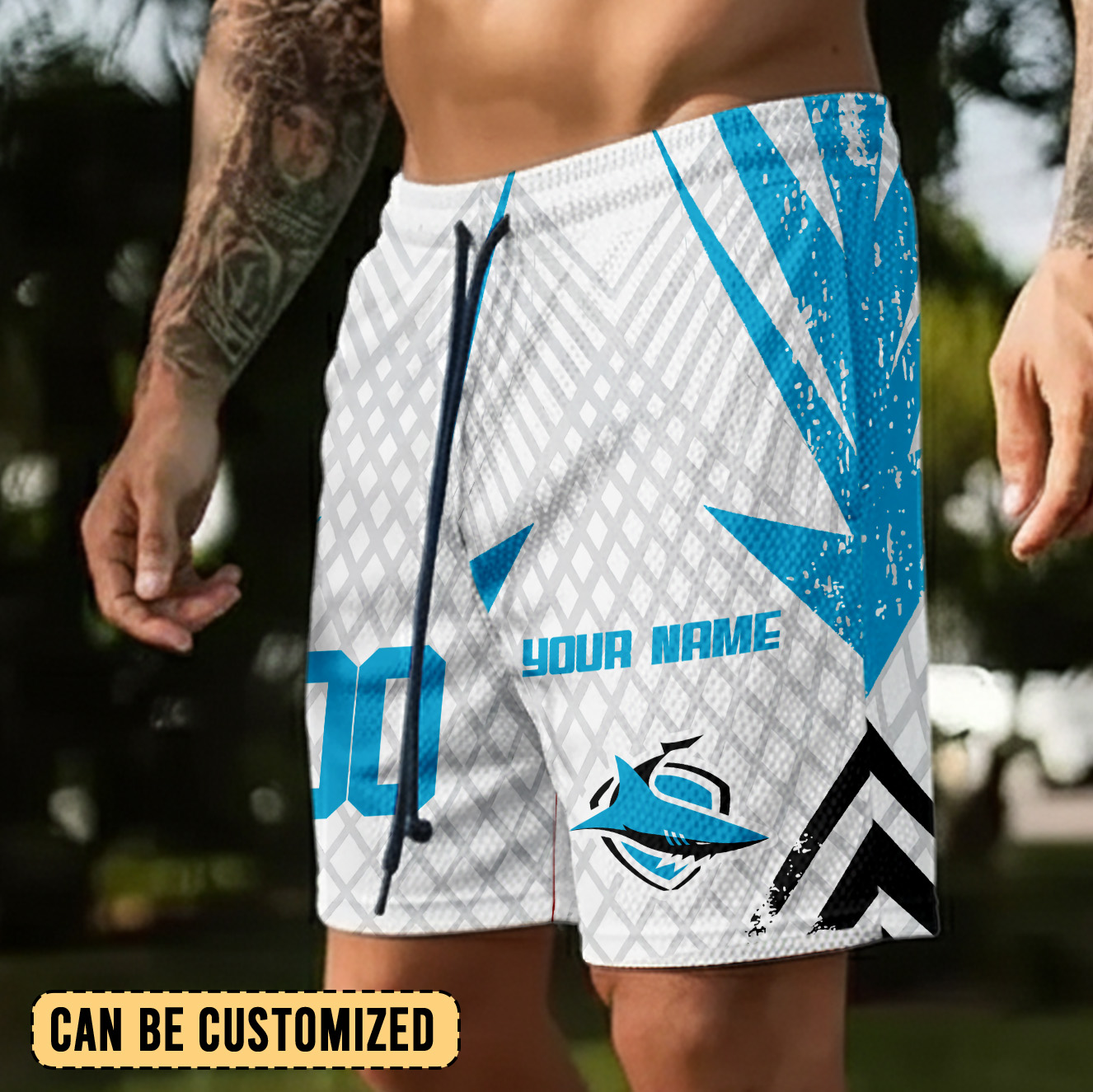 Auspiritmerch Cronulla-Sutherland Sharks Personalized Short Pants Gift For Fans