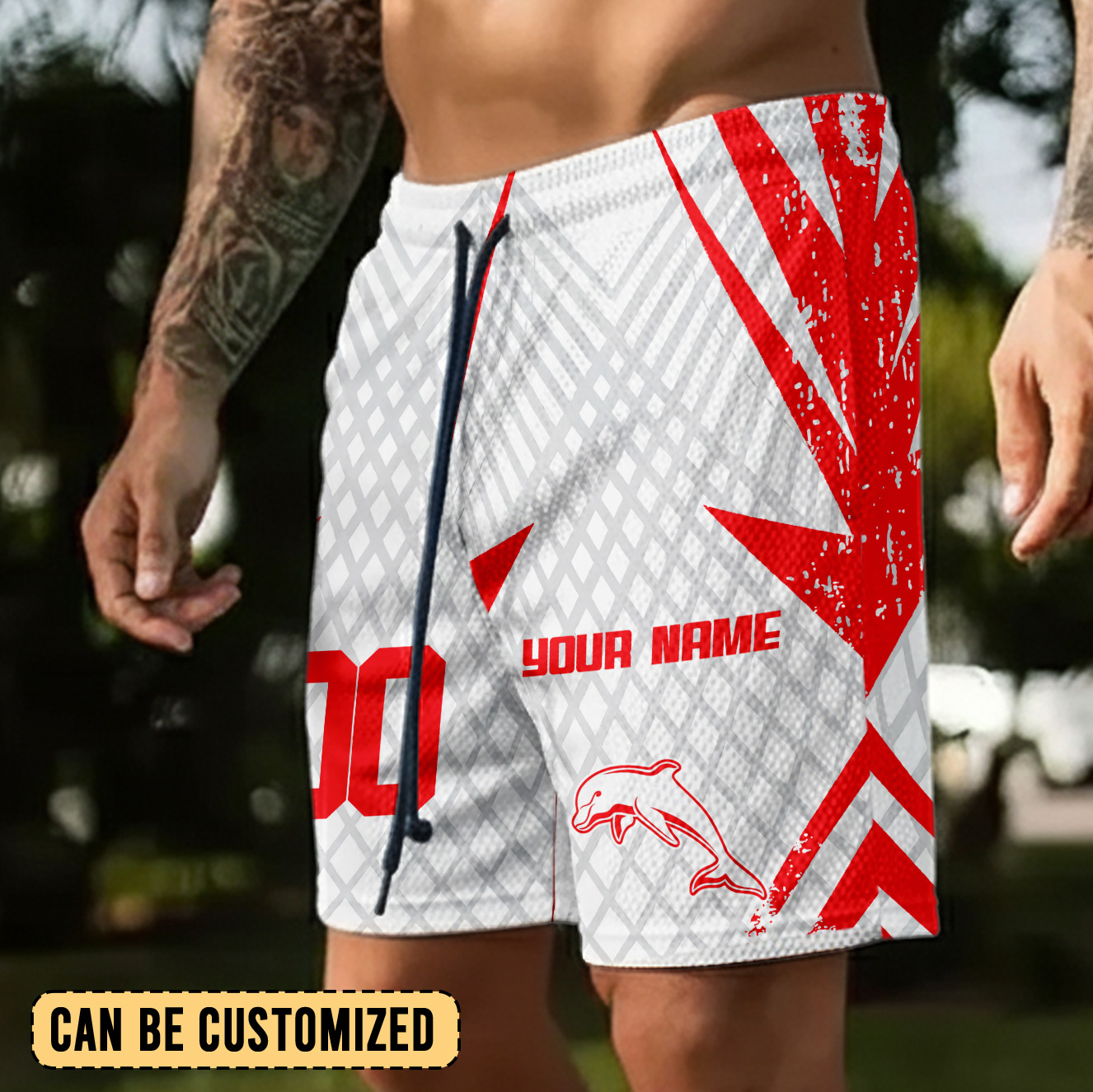 Auspiritmerch Dolphins Personalized Short Pants Gift For Fans