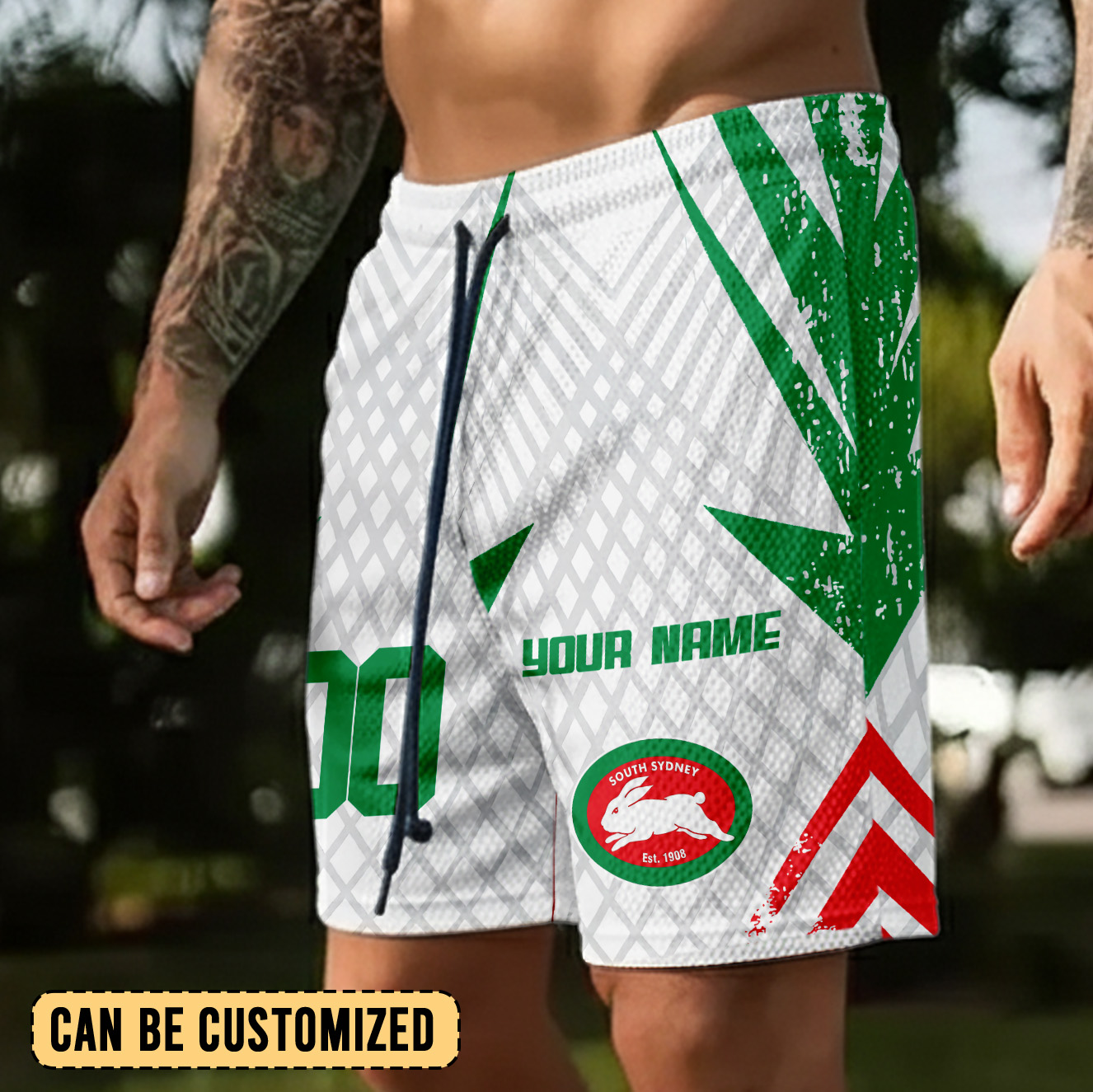 Auspiritmerch South Sydney Rabbitohs Personalized Short Pants Gift For Fans