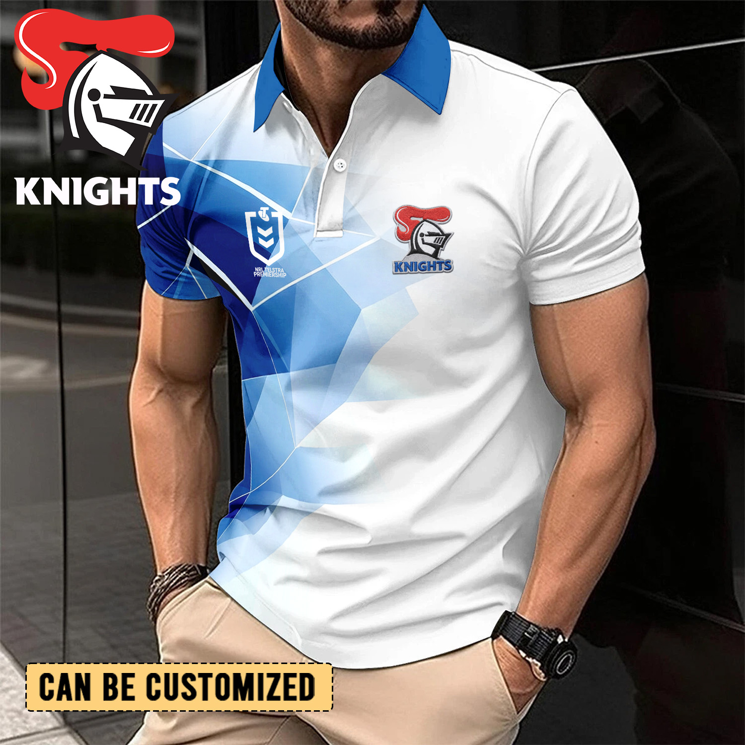 Auspiritmerch Newcastle Knights Personalized Polo Shirt Gift For Fans