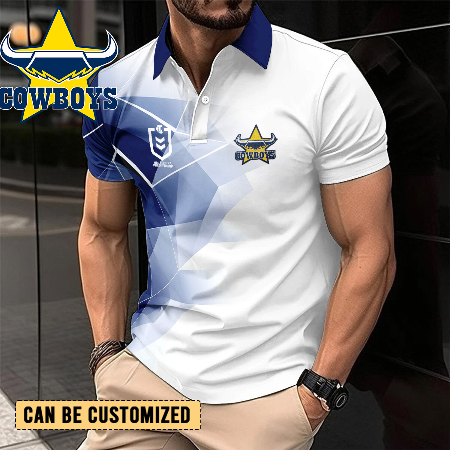 Auspiritmerch North Queensland Cowboys Personalized Polo Shirt Gift For Fans