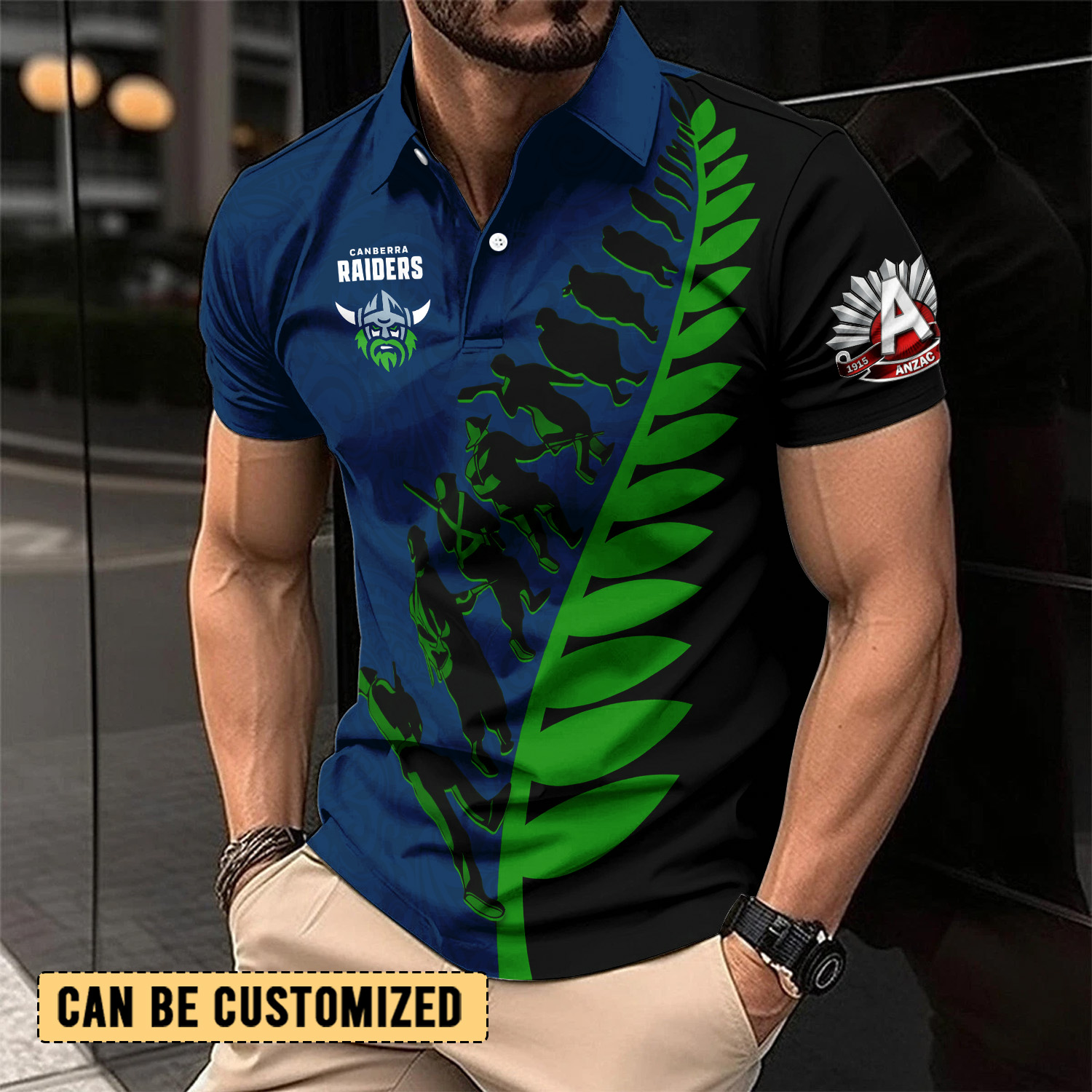Auspiritmerch Canberra Raiders x Anzac Day Personalized Polo Shirt Gift For Fans