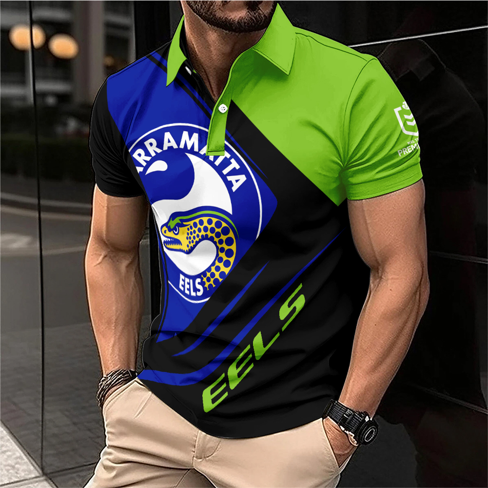 Auspiritmerch Parramatta Eels Personalized Zip Polo Shirt Gift For Fans