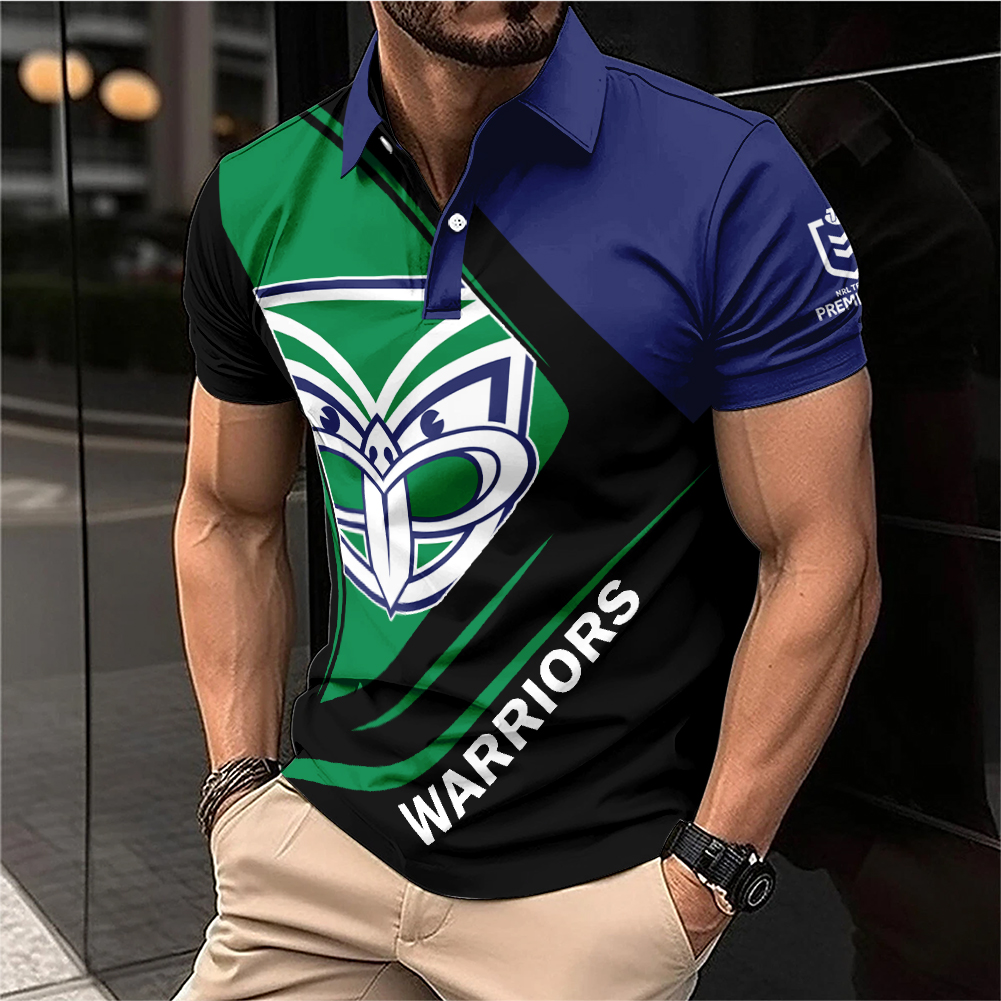Auspiritmerch New Zealand Warriors Personalized Zip Polo Shirt Gift For Fans