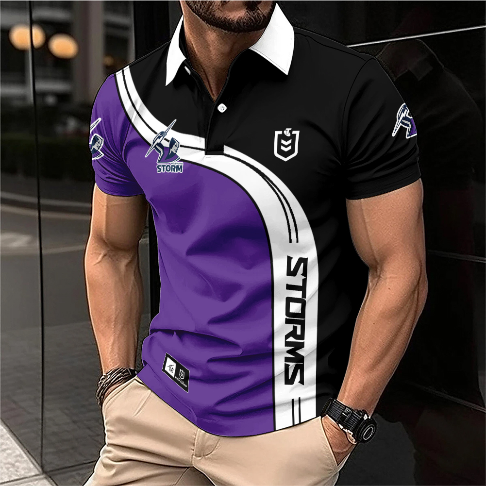 Auspiritmerch Melbourne Storm Personalized Zip Polo Shirt Gift For Fans