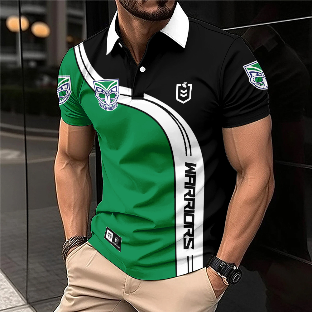 Auspiritmerch New Zealand Warriors Personalized Zip Polo Shirt Gift For Fans
