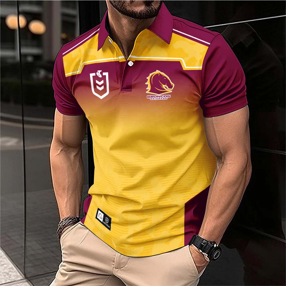 Auspiritmerch Brisbane Broncos Personalized Polo Shirt Gift For Fans