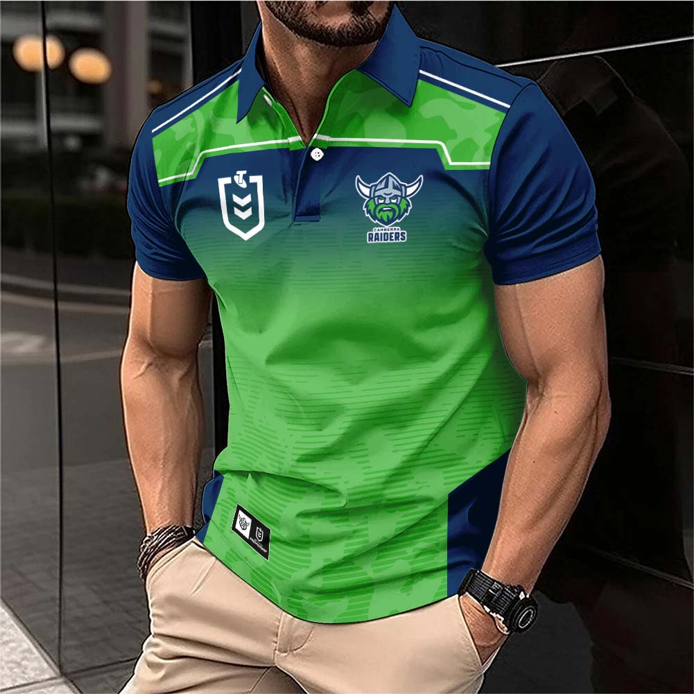 Auspiritmerch Canberra Raiders Personalized Polo Shirt Gift For Fans