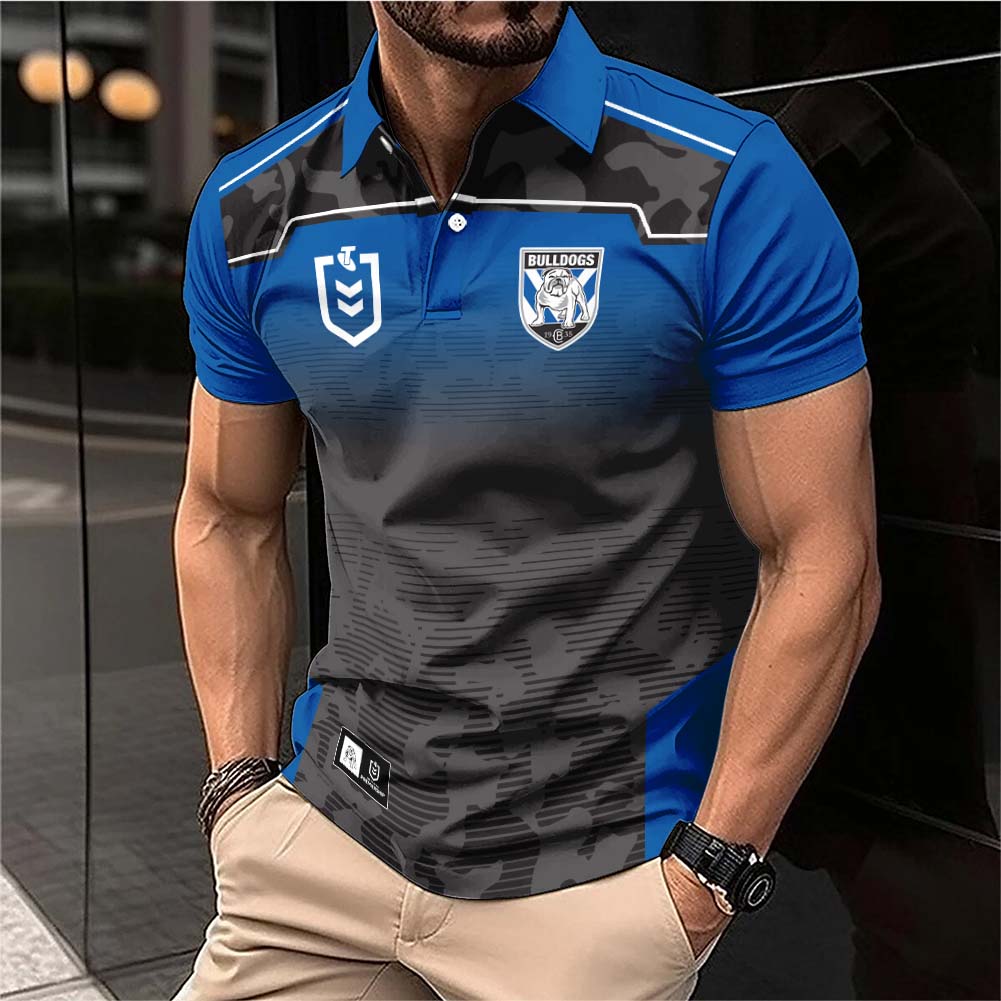 Auspiritmerch Canterbury-Bankstown Bulldogs Personalized Polo Shirt Gift For Fans