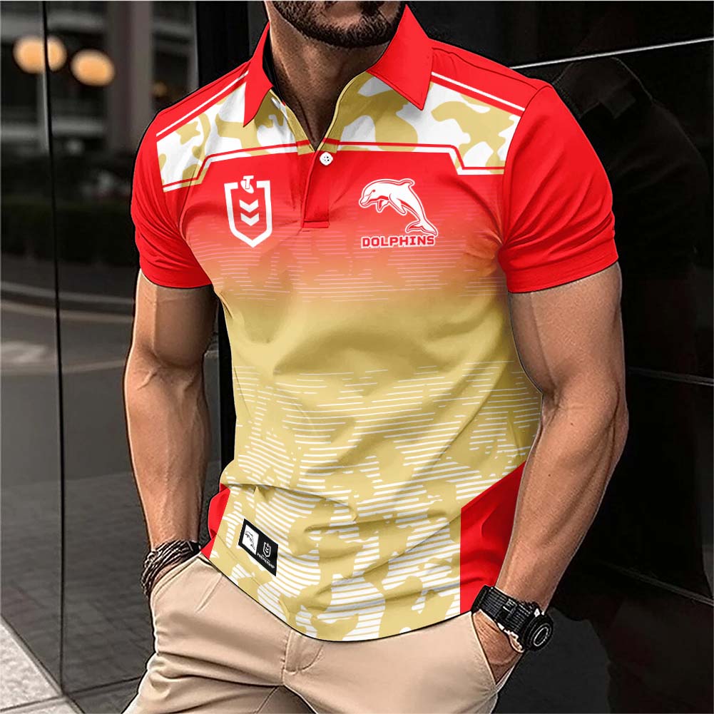 Auspiritmerch Dolphins Personalized Polo Shirt Gift For Fans