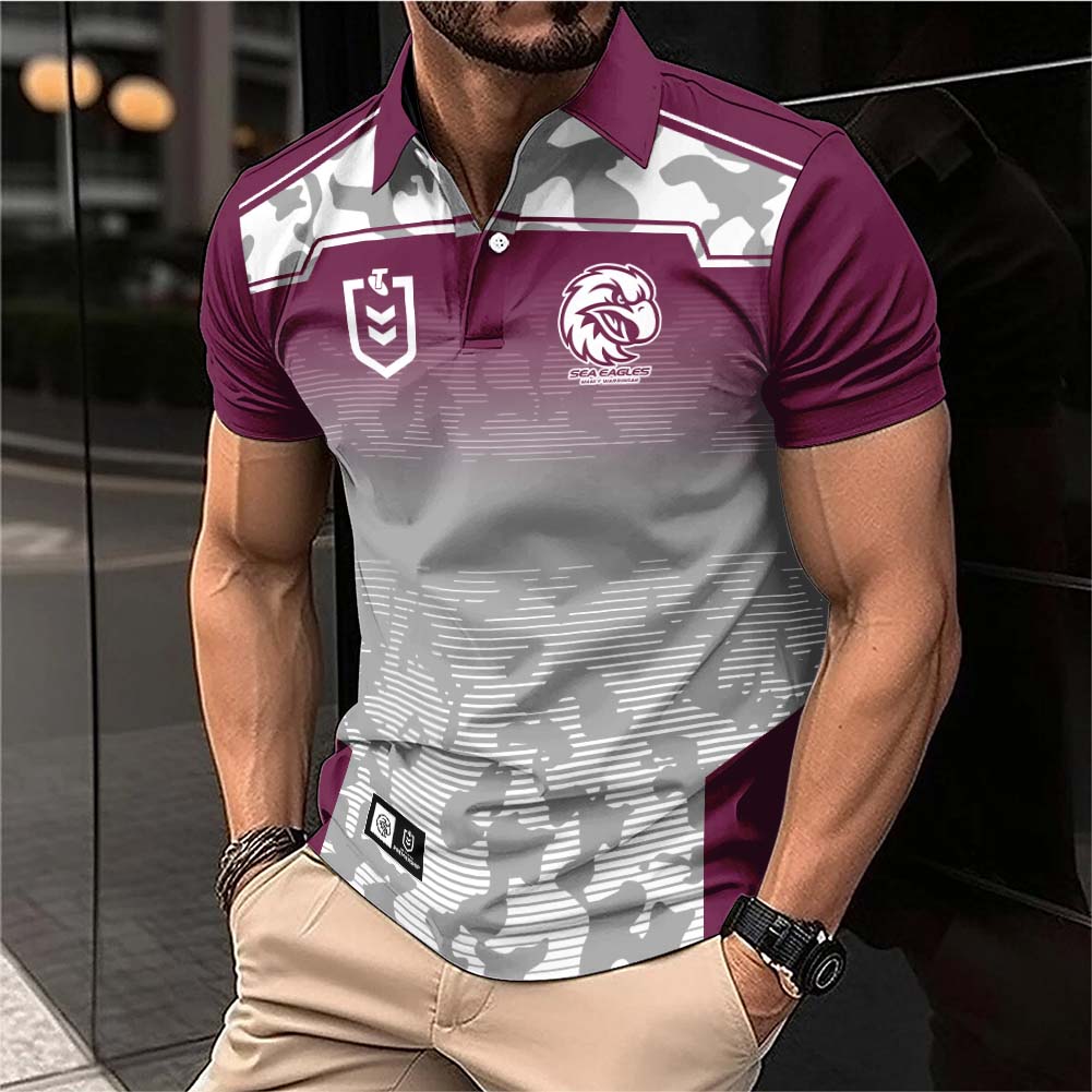 Auspiritmerch Manly Warringah Sea Eagles Personalized Polo Shirt Gift For Fans