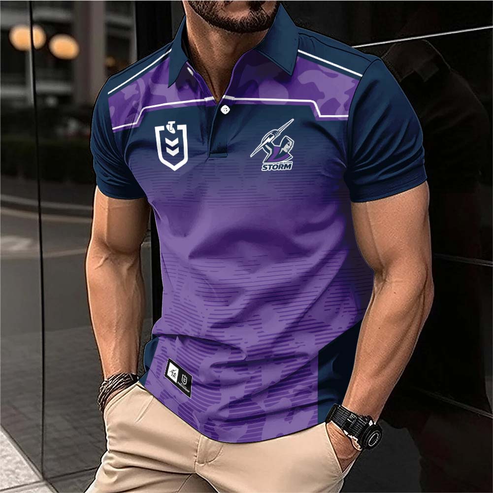 Auspiritmerch Melbourne Storm Personalized Polo Shirt Gift For Fans