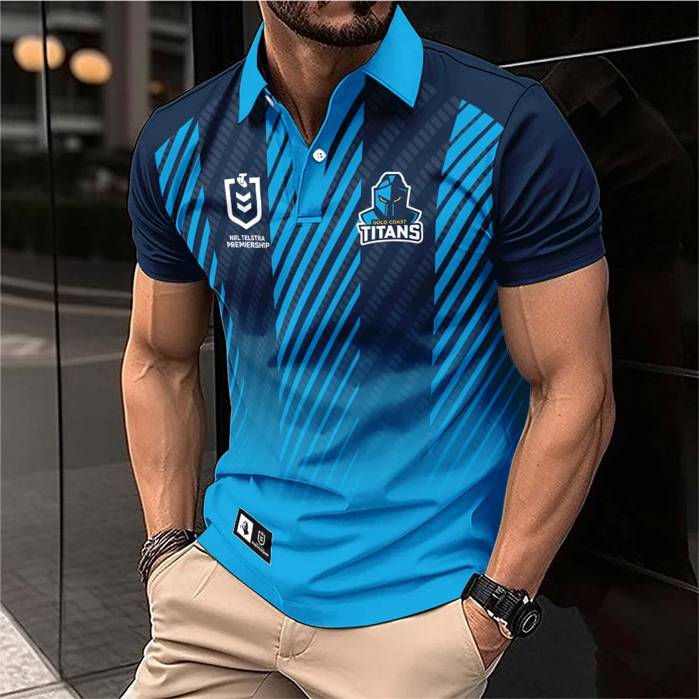 Auspiritmerch Gold Coast Titans Personalized Polo Shirt Gift For Fans