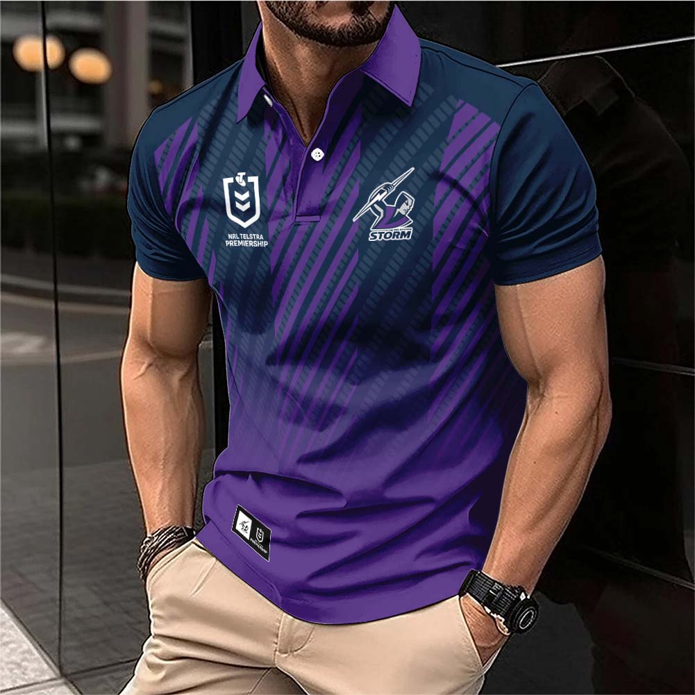 Auspiritmerch Melbourne Storm Personalized Polo Shirt Gift For Fans