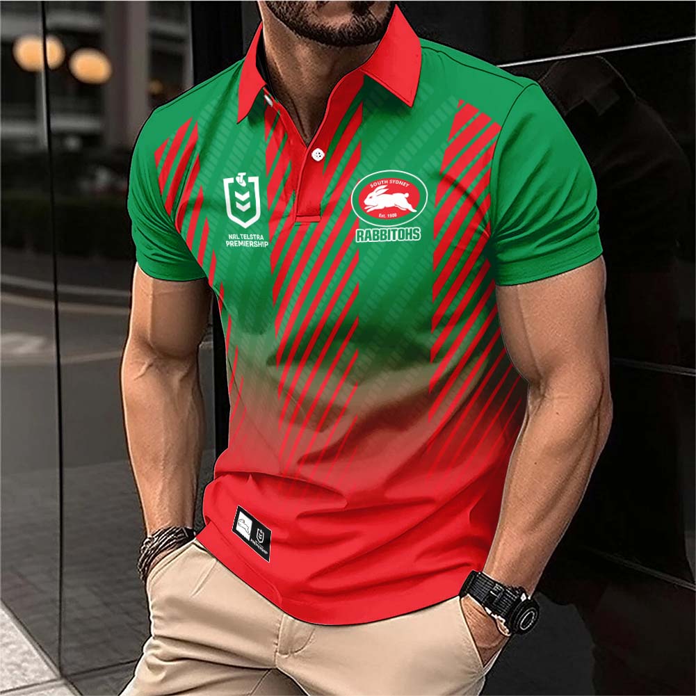 Auspiritmerch South Sydney Rabbitohs Personalized Polo Shirt Gift For Fans