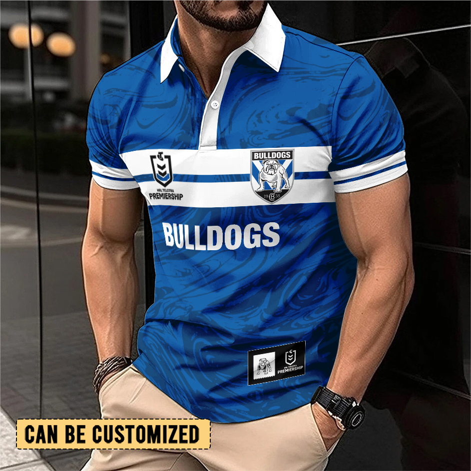 Auspiritmerch Canterbury-Bankstown Bulldogs Personalized Polo Shirt Gift For Fans
