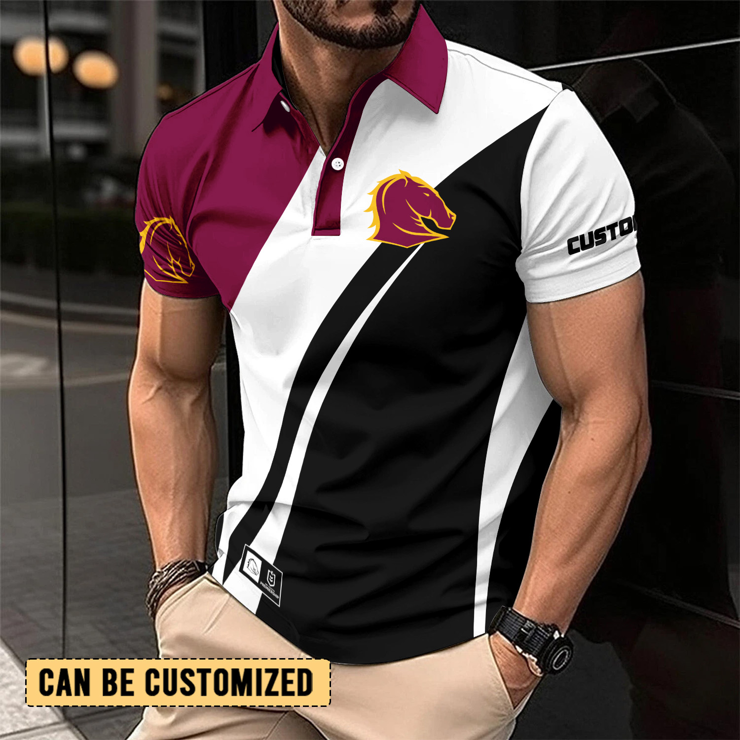 Auspiritmerch Brisbane Broncos Personalized Polo Shirt Gift For Fans