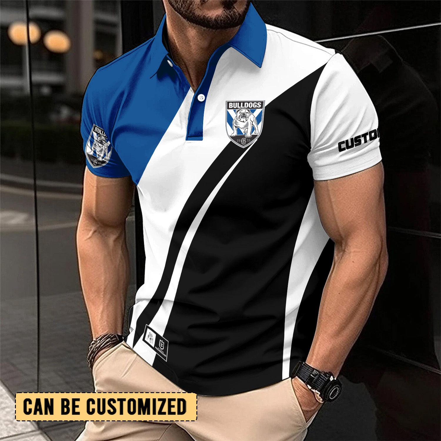 Auspiritmerch Canterbury-Bankstown Bulldogs Personalized Polo Shirt Gift For Fans