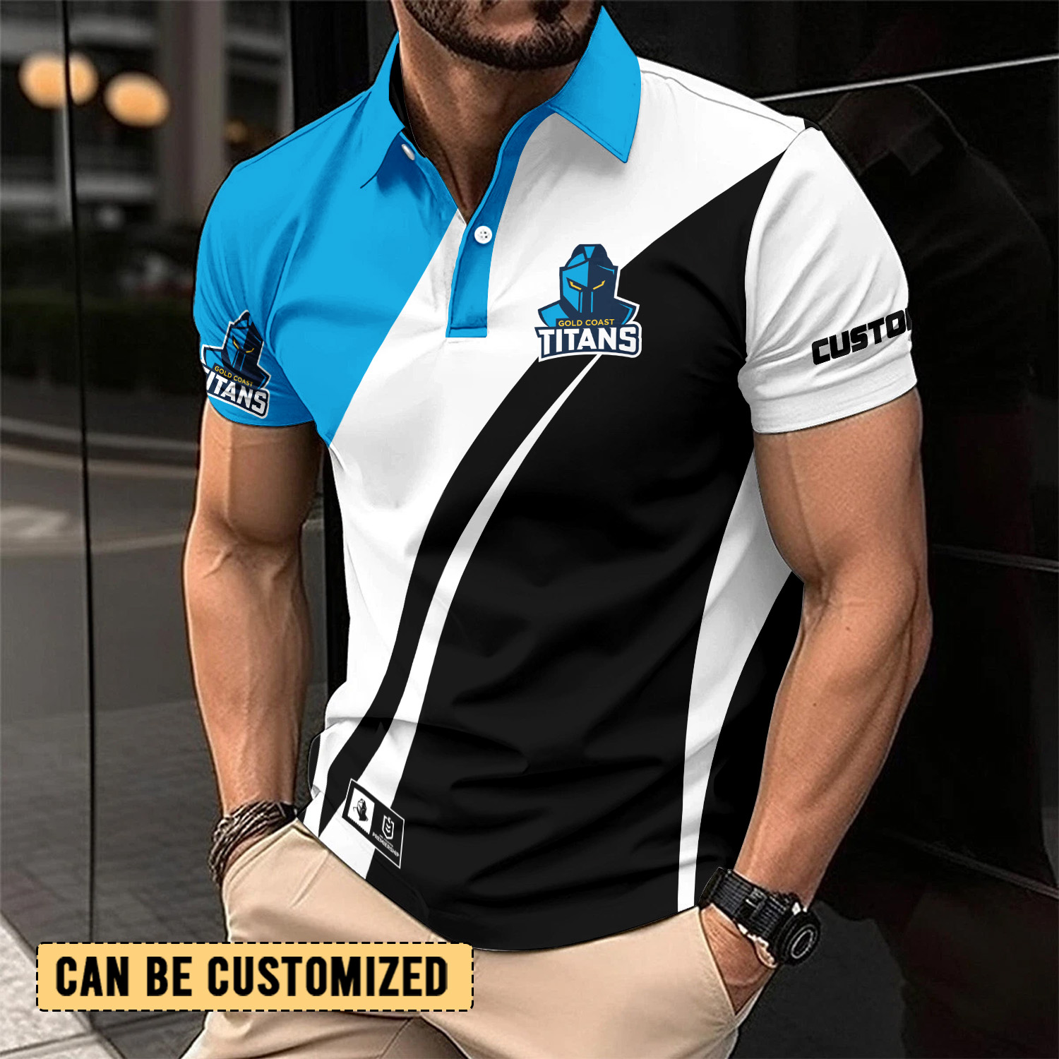 Auspiritmerch Gold Coast Titans Personalized Polo Shirt Gift For Fans