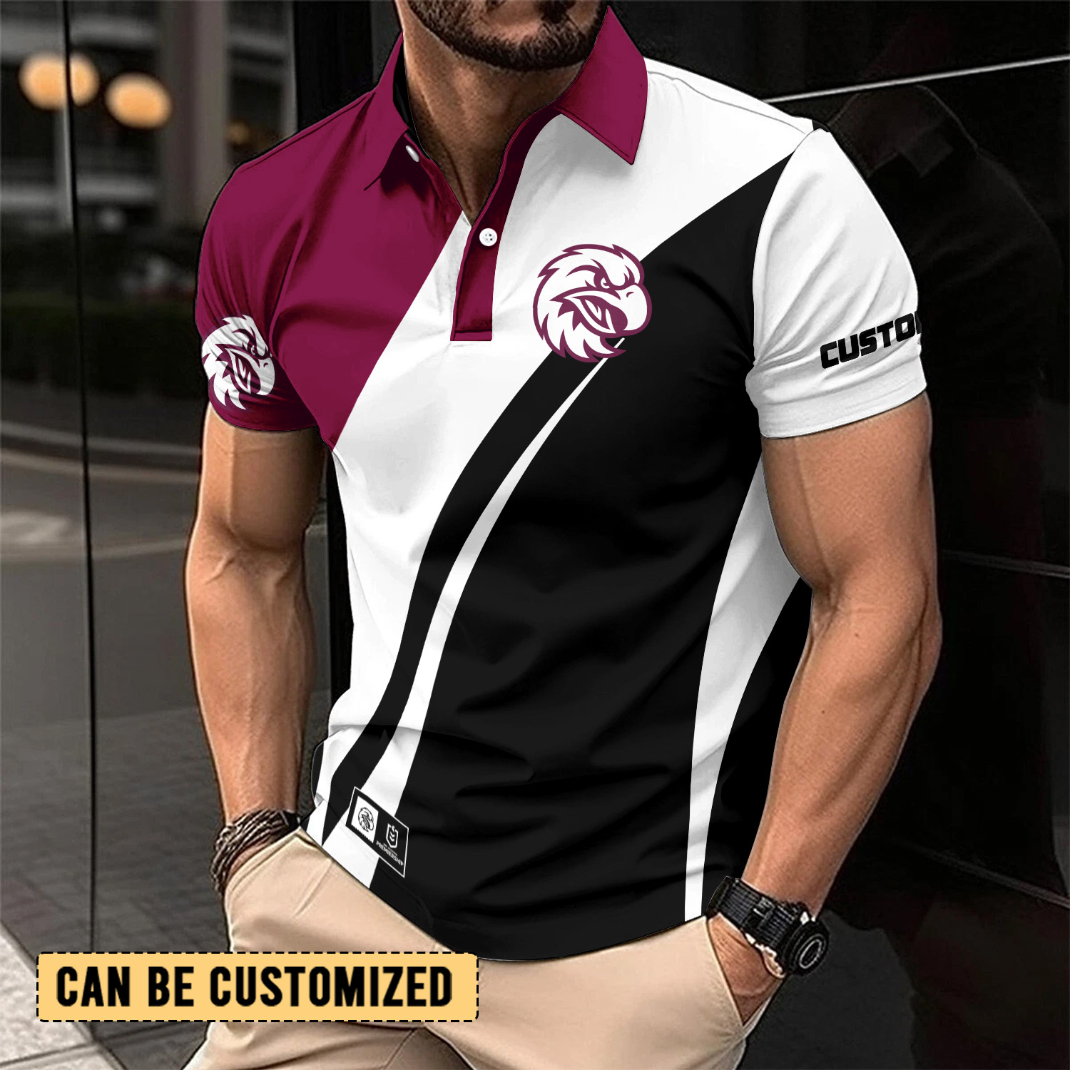 Auspiritmerch Manly Warringah Sea Eagles Personalized Polo Shirt Gift For Fans