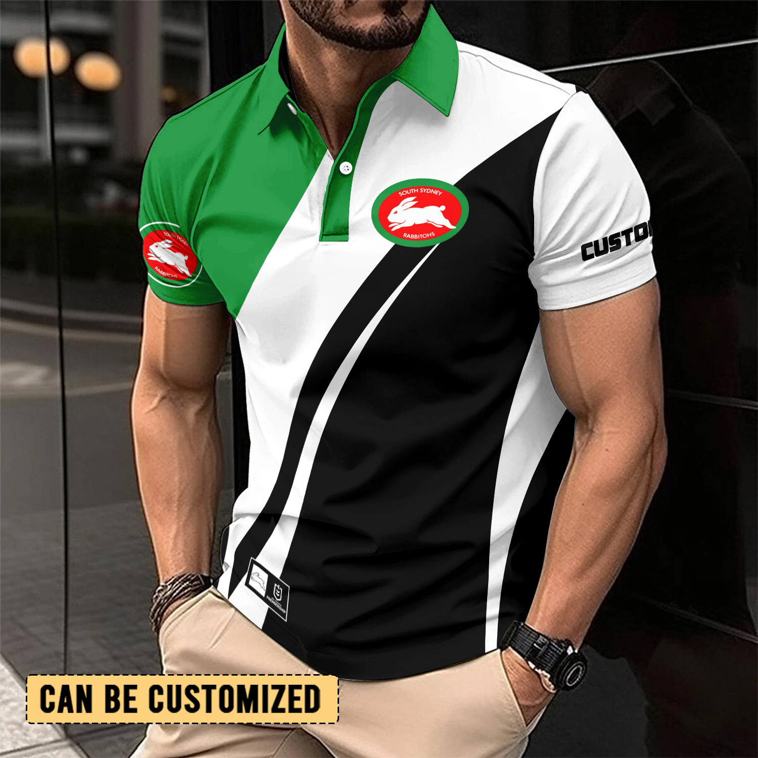 Auspiritmerch South Sydney Rabbitohs Personalized Polo Shirt Gift For Fans