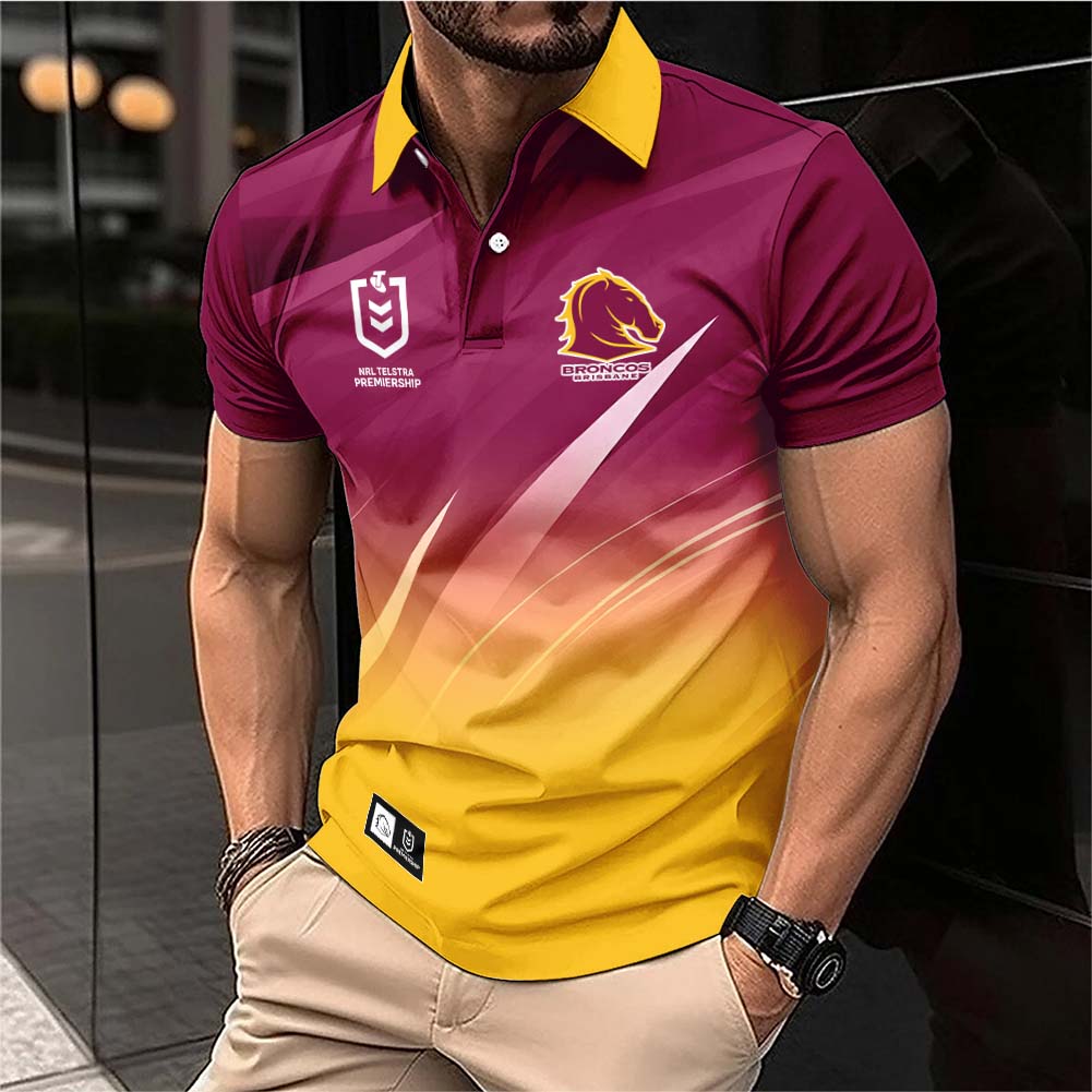 Auspiritmerch Brisbane Broncos Personalized Polo Shirt Gift For Fans