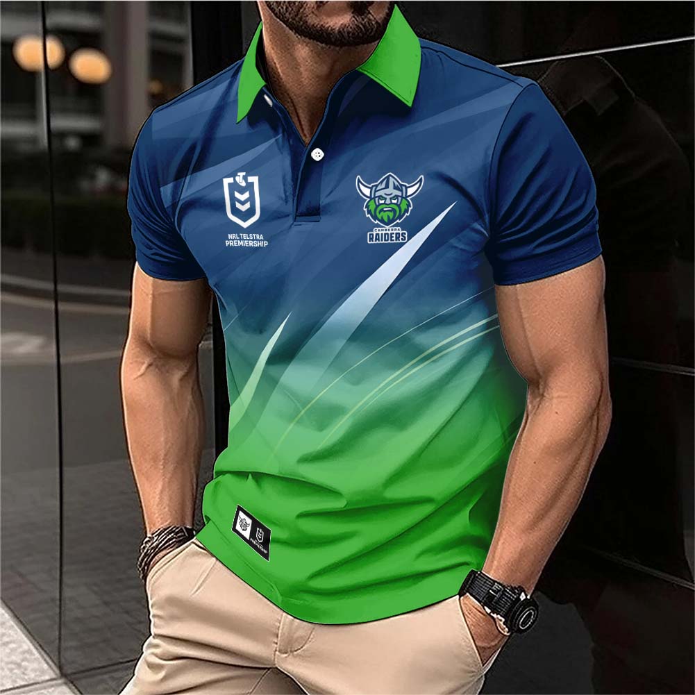 Auspiritmerch Canberra Raiders Personalized Polo Shirt Gift For Fans