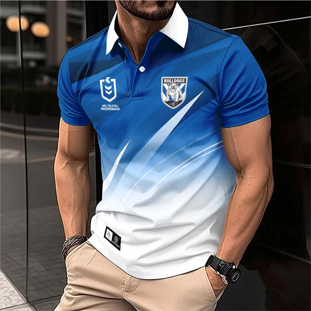 Auspiritmerch Canterbury-Bankstown Bulldogs Personalized Polo Shirt Gift For Fans
