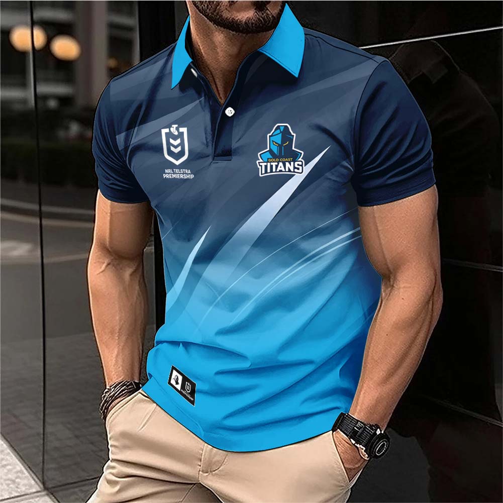 Auspiritmerch Gold Coast Titans Personalized Polo Shirt Gift For Fans