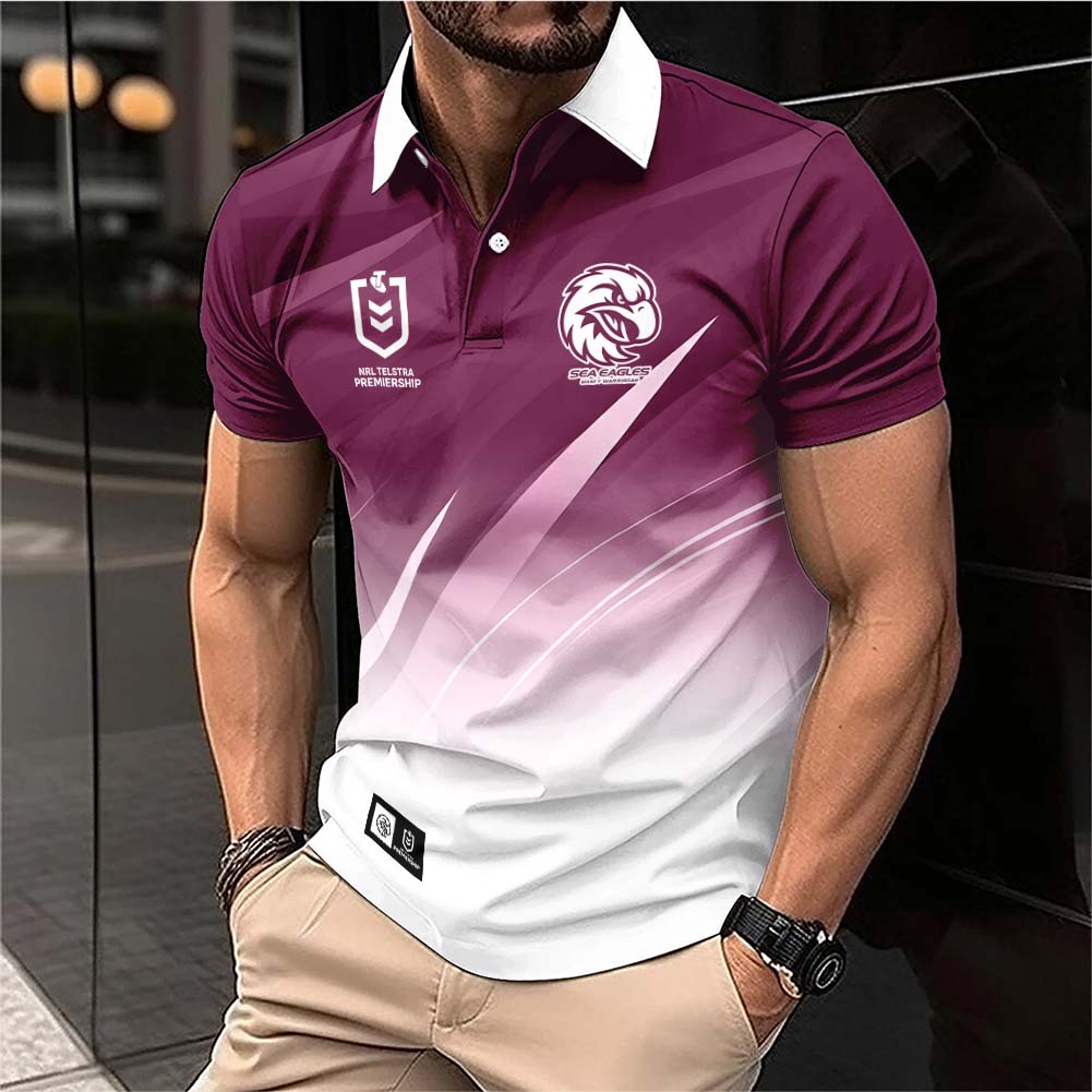 Auspiritmerch Manly Warringah Sea Eagles Personalized Polo Shirt Gift For Fans