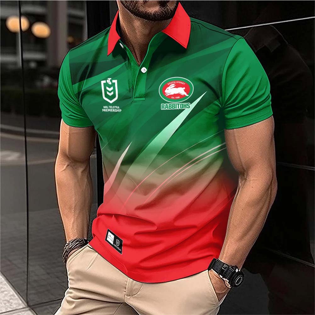 Auspiritmerch South Sydney Rabbitohs Personalized Polo Shirt Gift For Fans