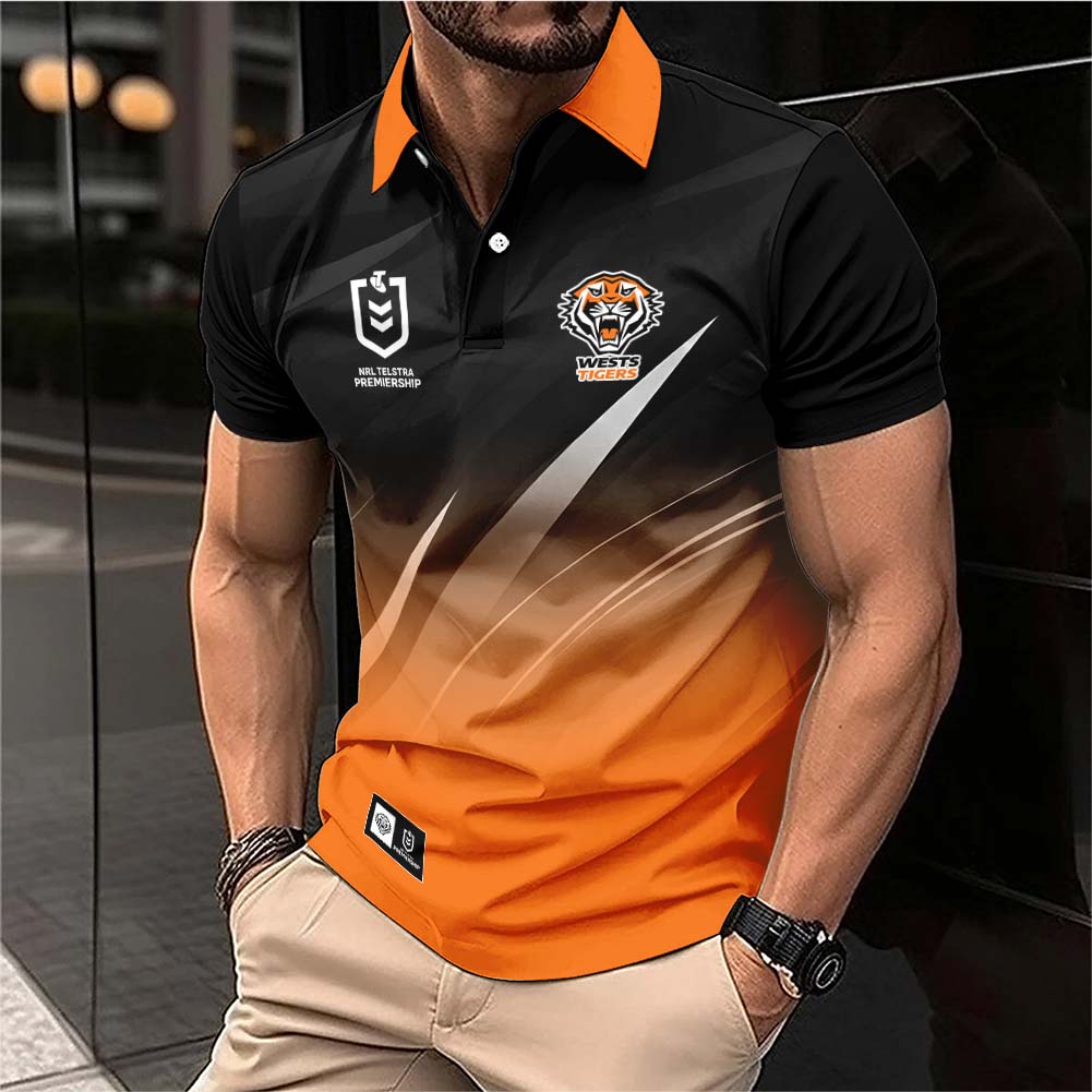 Auspiritmerch Wests Tigers Personalized Polo Shirt Gift For Fans