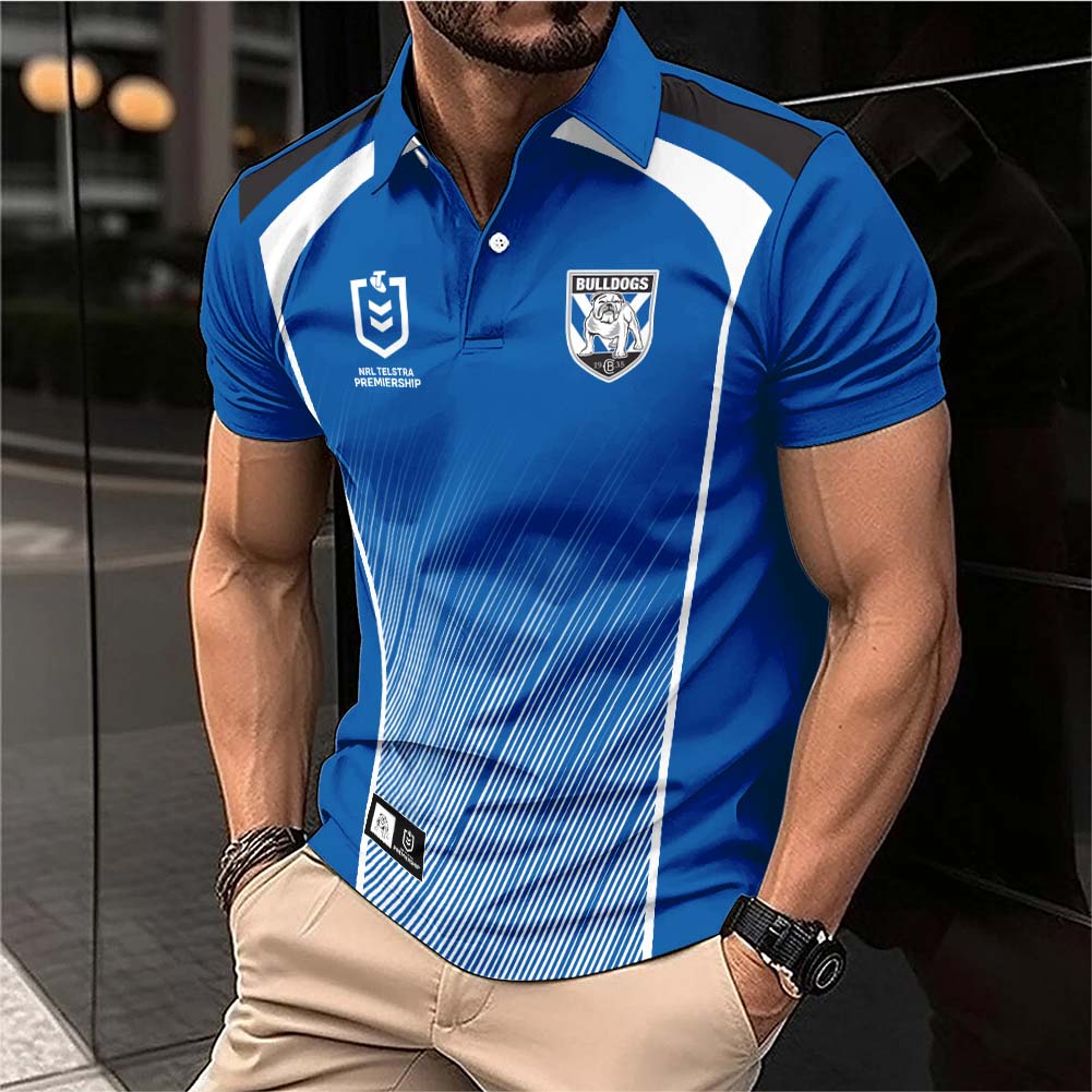 Auspiritmerch Canterbury-Bankstown Bulldogs Personalized Polo Shirt Gift For Fans