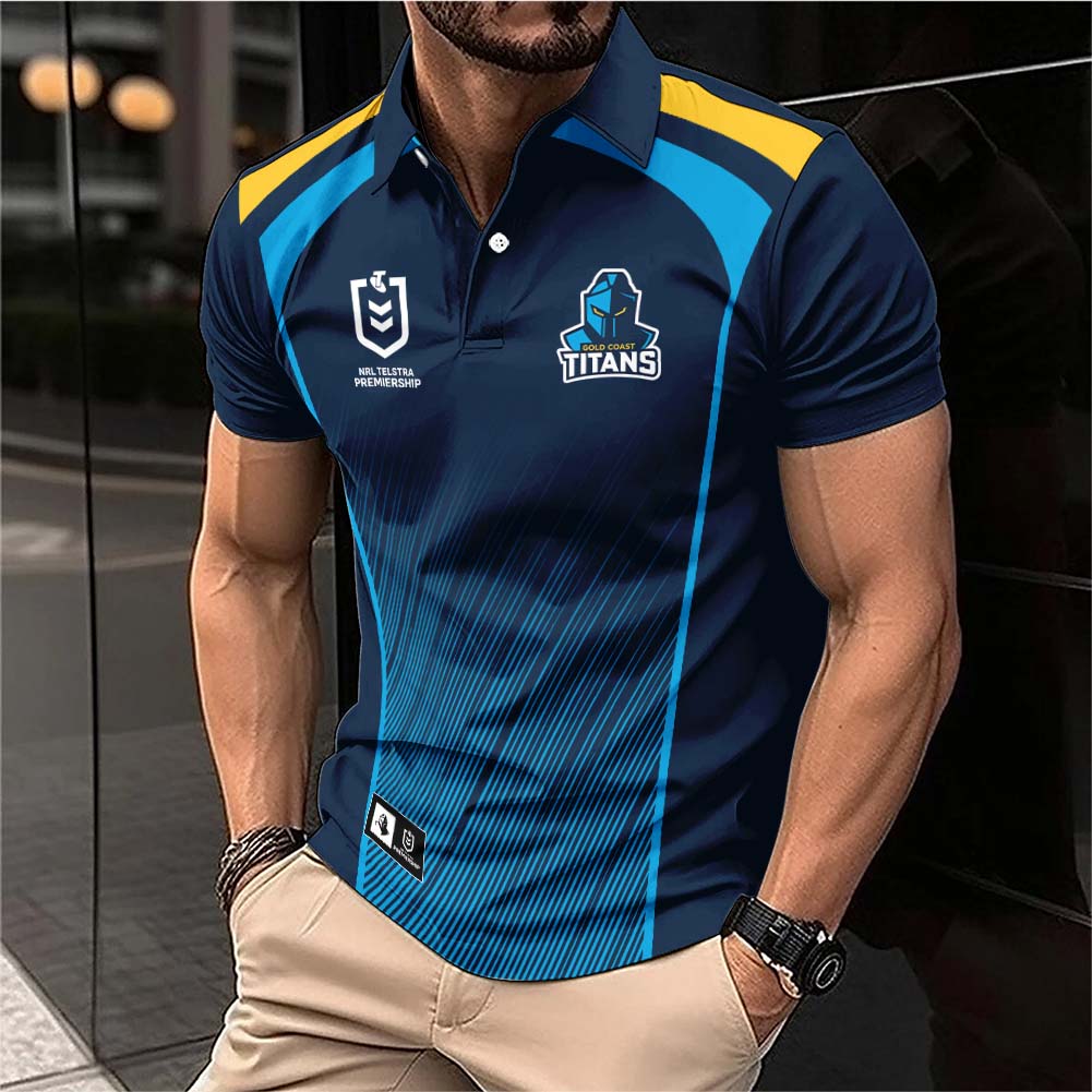 Auspiritmerch Gold Coast Titans Personalized Polo Shirt Gift For Fans