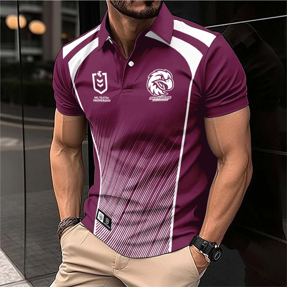 Auspiritmerch Manly Warringah Sea Eagles Personalized Polo Shirt Gift For Fans