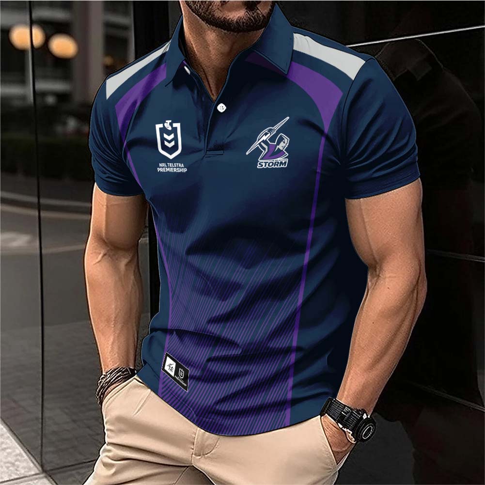 Auspiritmerch Melbourne Storm Personalized Polo Shirt Gift For Fans
