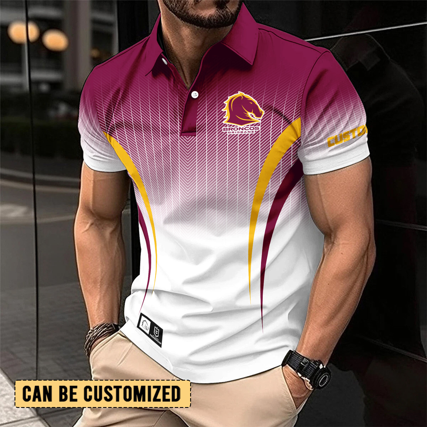 Auspiritmerch Brisbane Broncos Personalized Polo Shirt Gift For Fans